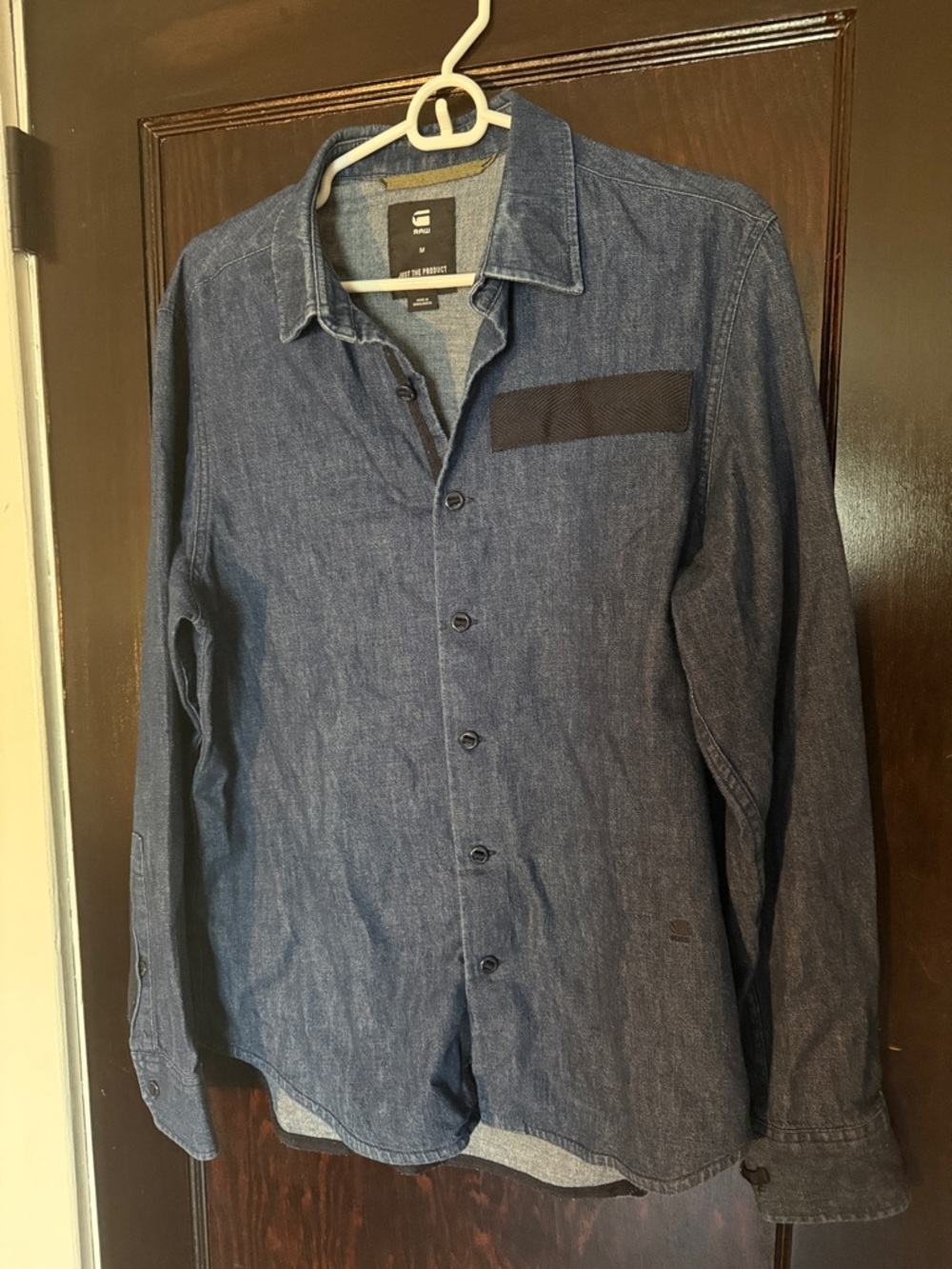 G-Star Raw Dark Blue Denim Shirt